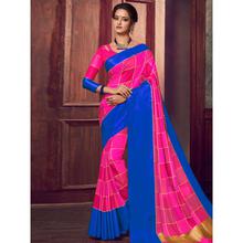 Stylee Lifestyle Magenta Banarasi Silk Woven Saree (1836)