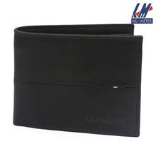 KILOMETER Black Solid Bi-Fold Wallet For Men - 68K