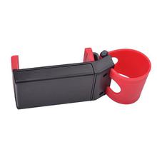 Red and Black Car Steering Wheel Phone Socket Holder