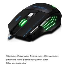 FashionieStore mouse 7 Button LED Optical USB Wired 5500 DPI Gaming PRO Mouse For Pro Gamer