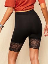 Contrast Lace Cycling Shorts