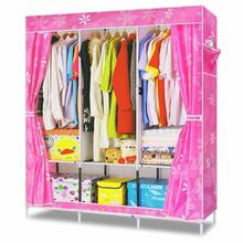 Wardrobe Closet Storage Organizer Clothes Rack (Color Vary)