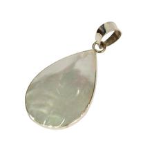 Sea Shell Oval Shaped Silver (92.5% Sterling Silver) Pendant For Women