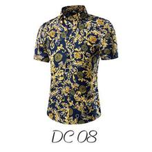 2018 new Hawaiian men's casual short-sleeved shirt