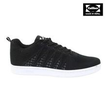 Caliber Shoes Black Casual Lace Up Shoes For Men- (665)