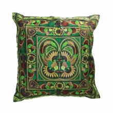 Green/Black Printed Cushion Cover