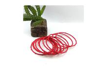 Thread Wrapped Bangles For Women (Red)