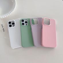 For iPhone 15 14 Plus PC Hard ShockProof Hybrid Phone Case Cover For Apple iPhone 14 13 Pro Max 12 11 Macaron Color