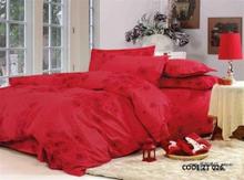 Red Authentic Korean King Size Bedsheet with Pillows