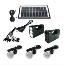 GDLITE Solar Lighting Kit Inverter Light With Solar Charging System With 3 Bulbs GD-8017A Emergency Solar Light