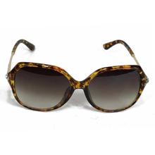 Tortoise Brown Animal Print Metal Frame Sunglasses For Women