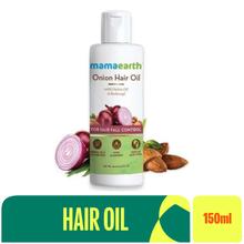 Mamaearth Onion Hair Oil for Hair Regrowth & Hair Fall Control with Redensyl, 150ml