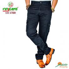 Virjeans Cotton Twill Cargo Box Pant VJC 678 Grey