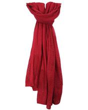 Maroon Laser Cut Designed Acrowool Scarf For Women