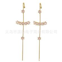 ins Hao Shi niche temperament cold wind piercing ear needles