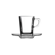 Pasabahce Carre Espresso C/Saucer (72 ml)-6 Pcs