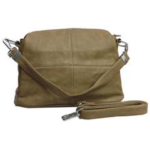 Dark Beige Solid Teodora Cross Body Bag For Women