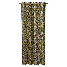 Multi Yellow Floral Long Crush Patch Curtains