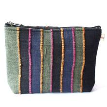 Multicolored Striped Pouch Bag For Women