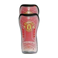 Red Plastic Manchester United Printed Shin Guard