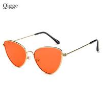 2018 Qigge Retro Cat Eye Sunglasses Women Red Cat Eyes Sun Glasses