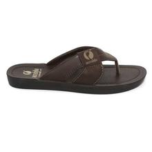 aeroblu Brown/Black Slip-On Slippers For Men - VD52