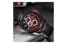 NaviForce NF9142 Day Date Function Luxury Chronograph Watch – Red