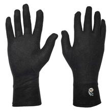 Black Skinny Long Fur Inside Gloves