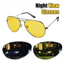 Aviator Yellow Shaded Night View Sunglasses - Unisex