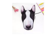 3D Bull Terrier Dog Zippered Coin Pouch Wallet