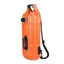 Outdoor Portable Waterproof Shoulder Bag Dry and Wet Separation Swimming Bag PVC Inflatable Bag, Capacity: 28L (Orange)