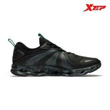 Xtep Black Lace Up Running Shoes For Men - (116989)