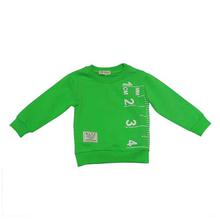 Green Printed Sweatshirt For Boys