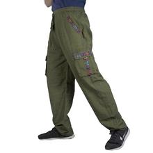 Linen Green Box Trouser for Men