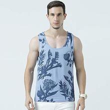 Huetrap Mens Flowery Delight – Graphic Sleeveless Tee