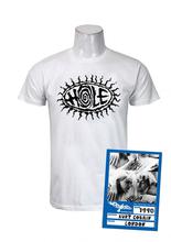 Hole Print White T-shirt For Men