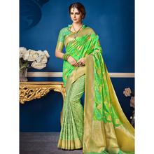 Stylee Lifestyle Blue Banarsi Silk Jacqaurd Saree (1385)