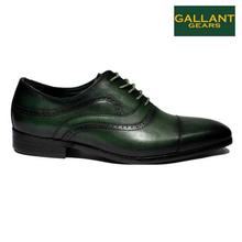 Gallant Gears Green Formal Leather Lace Up Shoes For Men - (MJDP31-13)