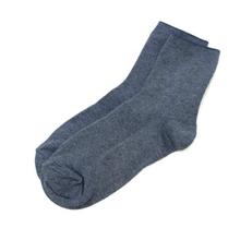 Steel Blue Solid Socks For Women - 2001