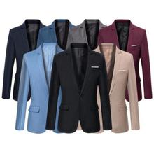 Oeak 2018 HOT Men Casual Blazers Jackets Solid Plus size