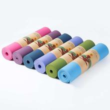 SKY TPE Yoga Mat 6mm Thick Non-Slip Soft Design Chemical Free - Assorted Color