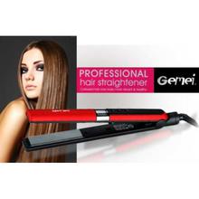 Gemei Red/Black Professional Hair Straightener - GM-1902