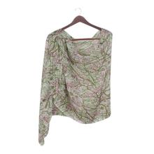 Creation Cream/Green Floral Print Super Soft Shawl For Women