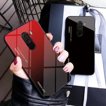 Gradient Aurora redmi note 6 Pro Tempered Glass Case For