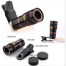 8X Universal Zoom Telescope Lens With Case For Smartphones