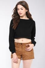 Big Is Beautiful Oversized Top Black  For Women