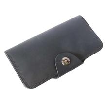 Blue Long Leather Wallet For Men - (SPLW-9023)