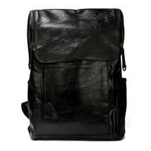 Black Solid Multi-Pocket Backpack - Unisex