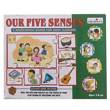 Creative Educational Aids Our Five Senses Puzzle - Multicolored