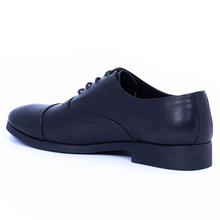 Caliber Shoes Black Lace Up Formal Shoes For Men - ( 518 O )